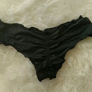 Black Vitamin A Ruffle Brazilian Bottom